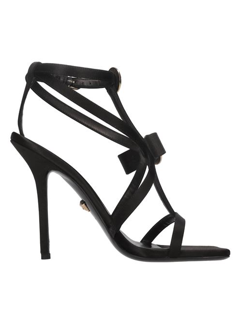 Sandali in raso. VERSACE | 1013013 1A00619NERO